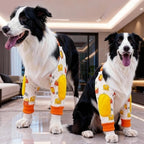 Dog Elbow Brace with Cartoon Pattern (Anti-Lick, Joint Protection, Elastic)