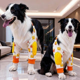 Dog Elbow Brace with Cartoon Pattern (Anti-Lick, Joint Protection, Elastic)