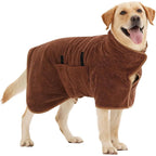 Full-Body Dog Bathrobe — Absorbent Quick-Dry Wrap for Dogs & Cats