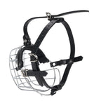 Metal Basket Dog Muzzle (Vet Visits, Anti-Scavenge, Easy Clean)
