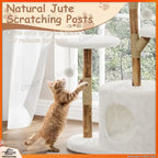Multi-Level Cat Tree with Wicker Basket Bed & Scratching Post