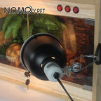 5.5in Reptile Lamp Dome with Ceramic Socket — Anti-Scald Shade for Terrariums