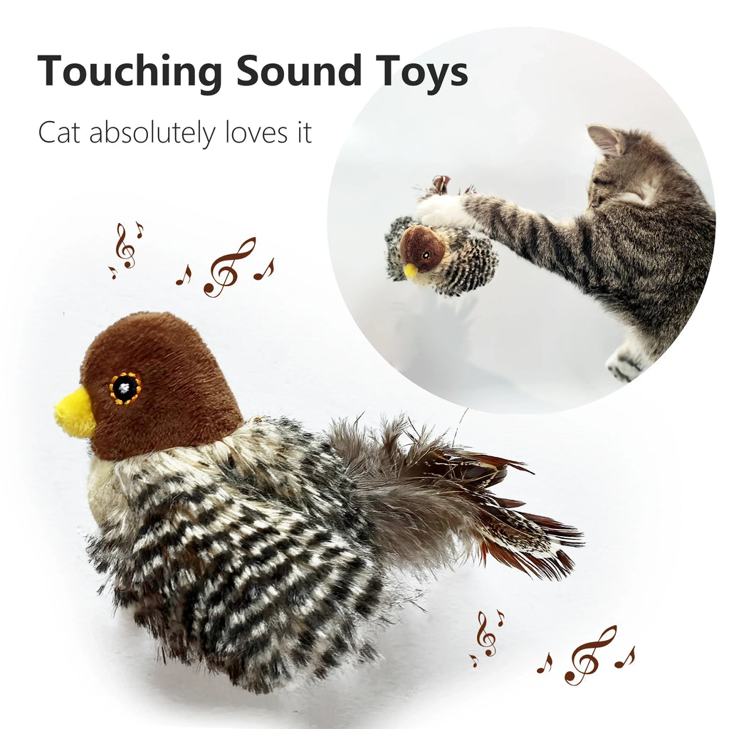 Washable Plush Flying Bird Cat Toy