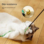 Feather Cat Teaser Wand with Bell — Lightweight Daily Exercise Toy