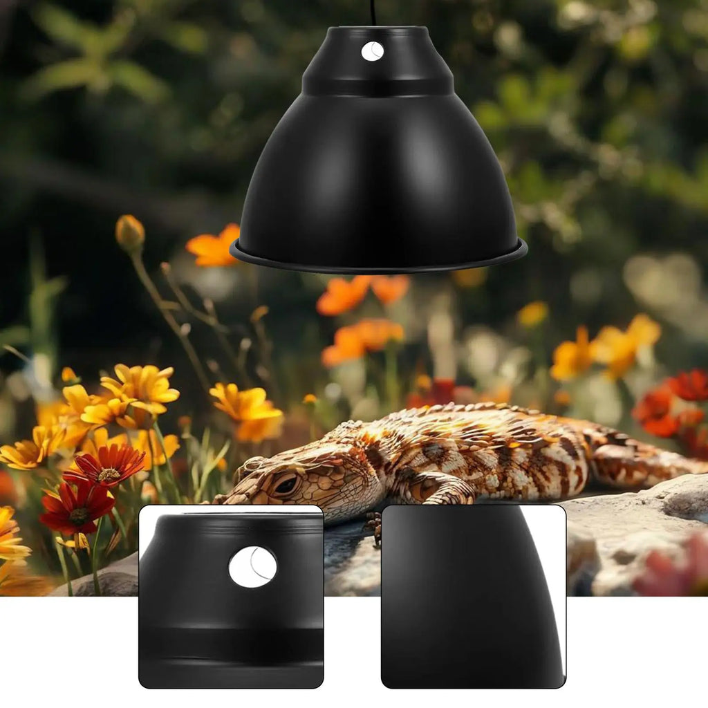 Aluminum Reptile Dome Lamp Cover — Insulated Heat Lamp Shade