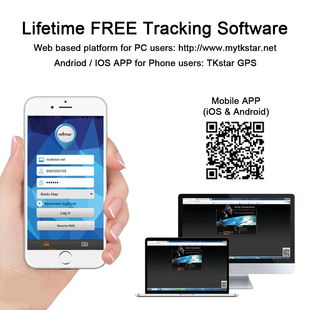 TKstar TK901 Mini Portable GPS Tracker with SMS Alarm System
