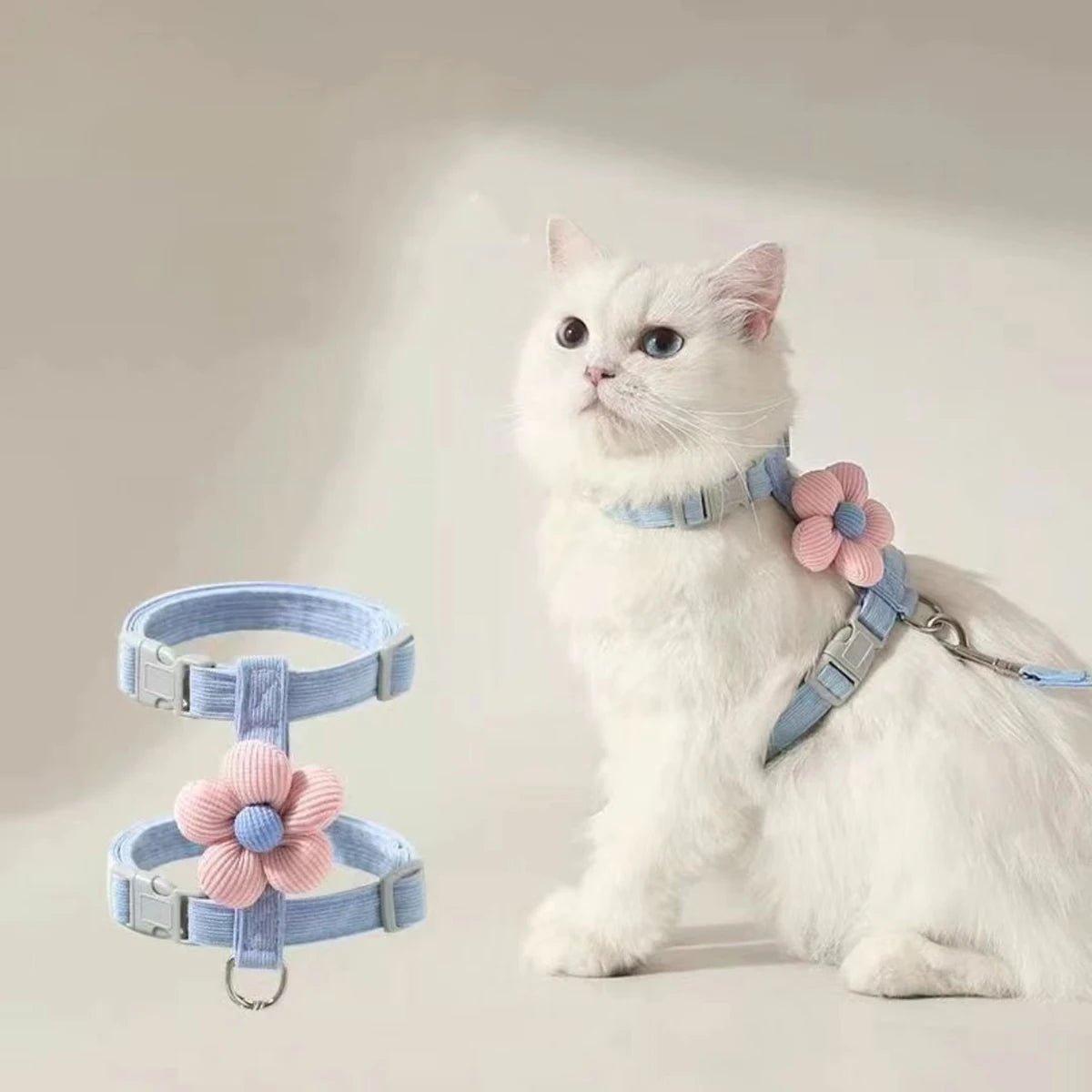 Step-In Harness & Leash Set for Cats & Dogs