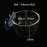 Glass Aquarium Shrimp Feeding Ring & Feeder Dish (Transparent, Floating, Bottom)