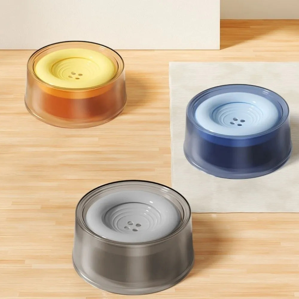 Non-Slip Floating Pet Water Bowl (Anti-Splash, Large Capacity, Spill-Proof)