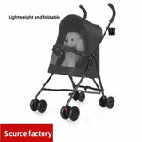 carrinho pet Lightweight Foldable Pet Stroller for Cats Dogs & Teddy Bears-Small Size Outdoor Use pet stroller poussette chien