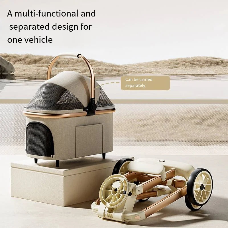 One-Click Fold Universal Lightweight Cat & Baby Stroller — 2026 Model