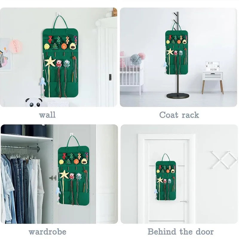Pet Toy Storage Bag Organizer — Multi-Compartment Holder for Toys & Combs
