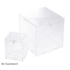 Acrylic Reptile Breeding Box — Ventilated Enclosure for Spiders & Small Reptiles