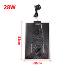 Adjustable Graphene Reptile Heat Mat — 10-Level Thermostat, 5W–45W