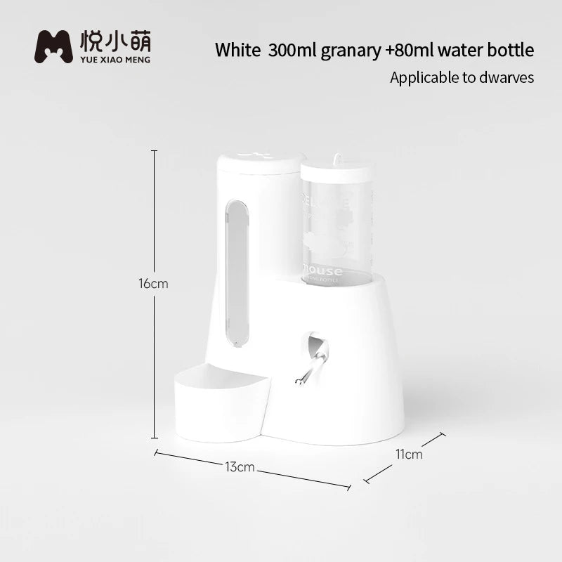 2-in-1 Hamster Feeder — Leak-Proof Food & Water Station