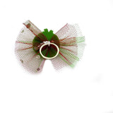 Christmas Doggy Hair Bows 50-Pack (Rubber Band Bows)