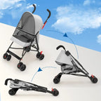Ultra-Lightweight Compact Foldable Pet Stroller for Small Dogs & Cats — Travel, Shopping & Daily Outing Carrier