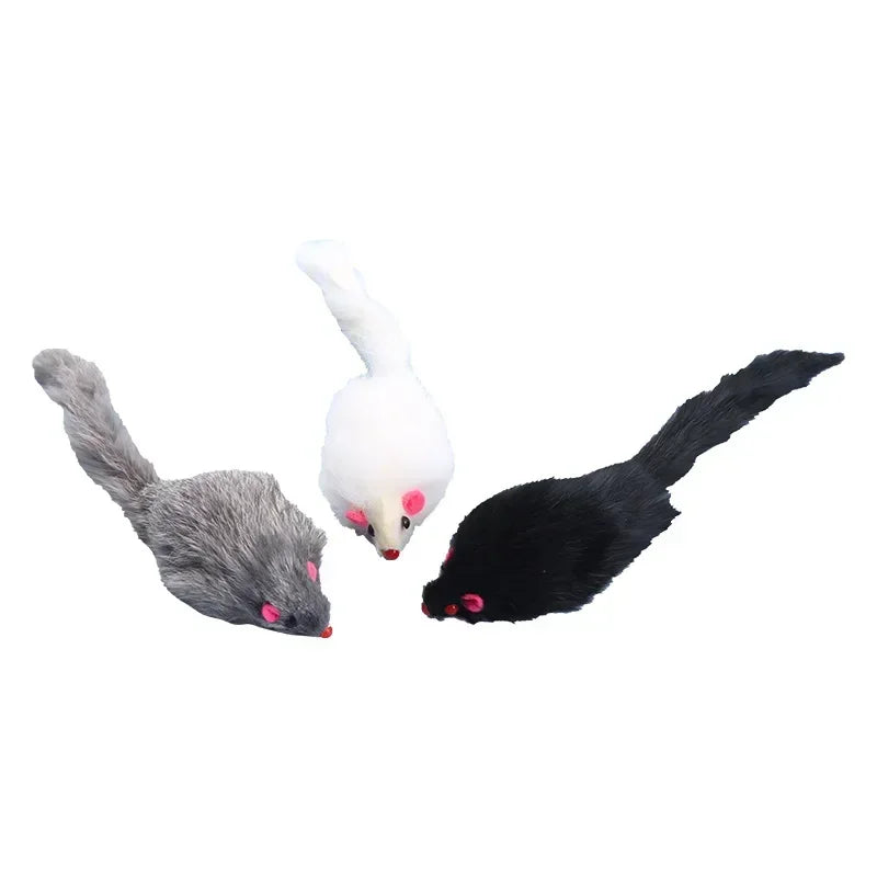 Plush Simulation Mouse Interactive Cat Toy