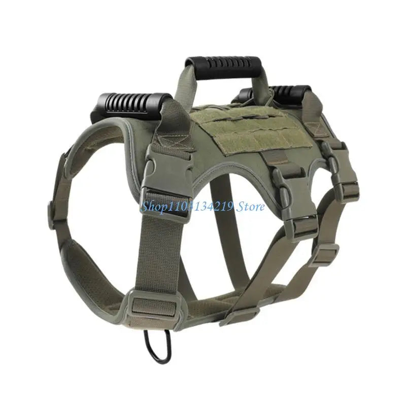 Escape-Proof Dog Harness N5KC (Heavy Duty, Training & Hiking, Adjustable)