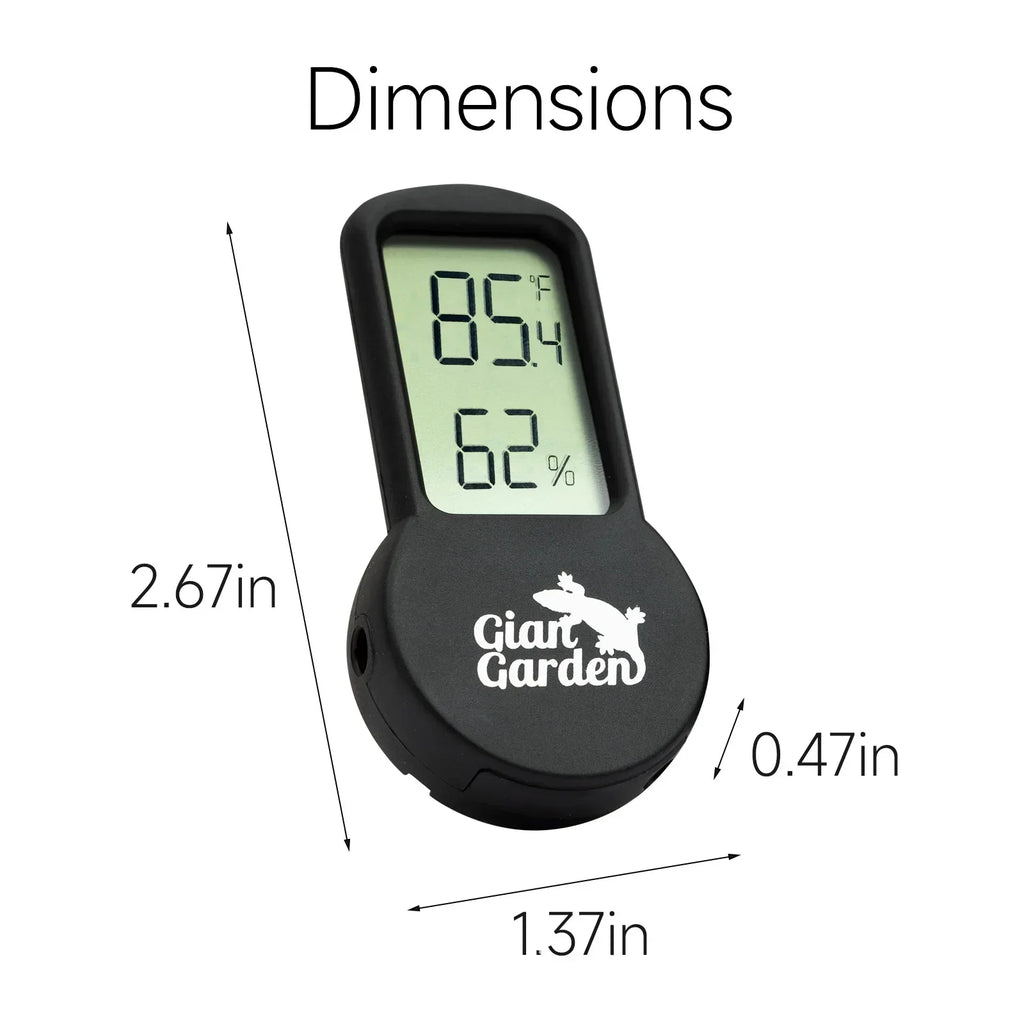 Digital Reptile Hygrometer & Thermometer — Terrarium Habitat Monitor
