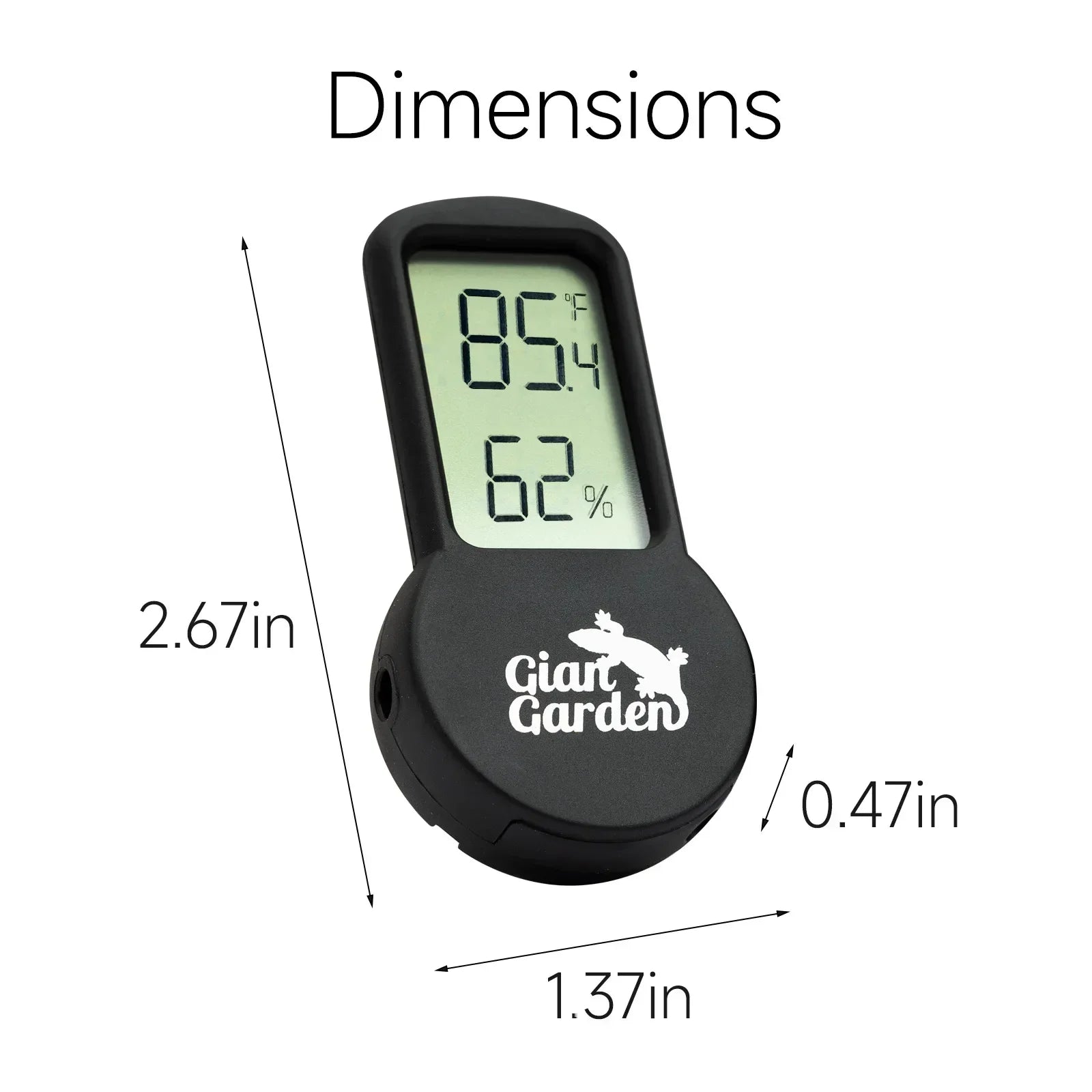 Digital Reptile Hygrometer & Thermometer — Terrarium Habitat Monitor