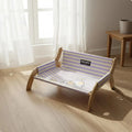Elevated Wooden Pet Cot, Breathable & Moisture-Resistant