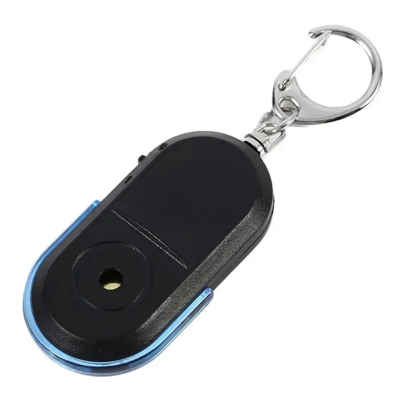 Key Finder Keychain with Whistle Control, LED Torch & Anti-Lost Alarm