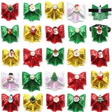 Christmas Shining Bow Tie Sliding Collar 50-Pack