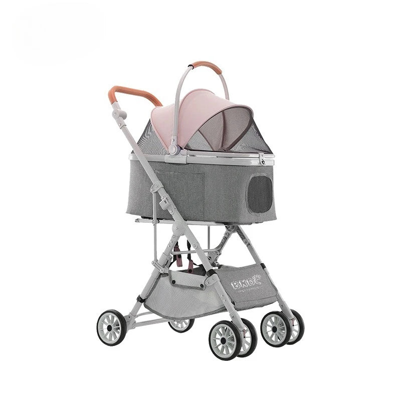 MAXFOR Luxury Washable Pet Stroller for Cats & Dogs up to 25 kg — Foldable