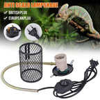 Reptile Heat Lamp Guard — Anti-Scalding Ceramic Lampshade Set, 220V