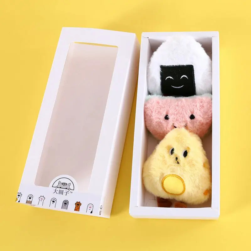 Catnip Squeaky Plush Cat Toy — Food-Shaped Design with Built-In Bell