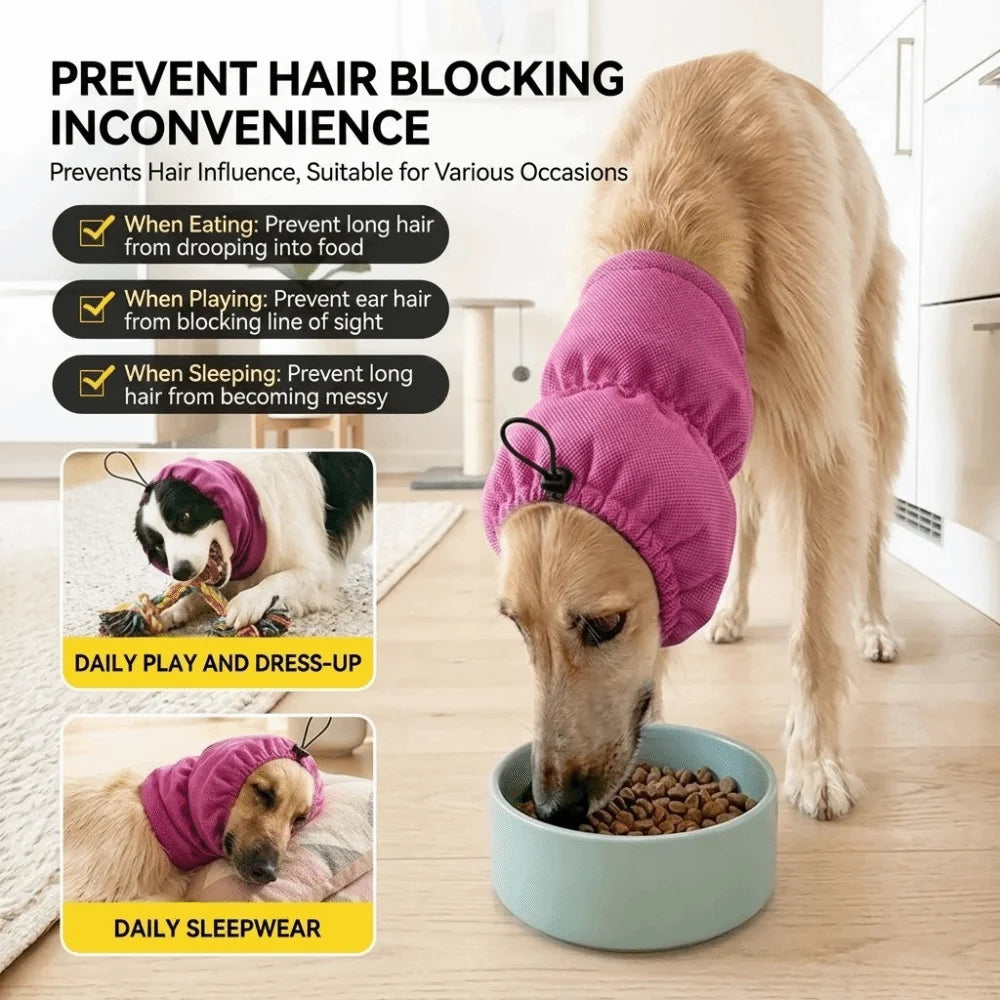 Dog Cooling Head Cover Snood (Elastic Mesh, Quick-Dry, Summer)