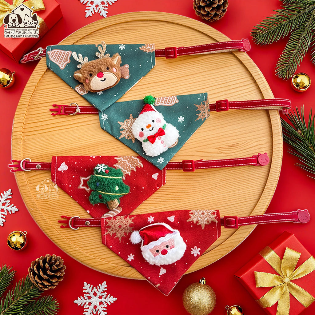 Christmas Pet Bandana Scarf