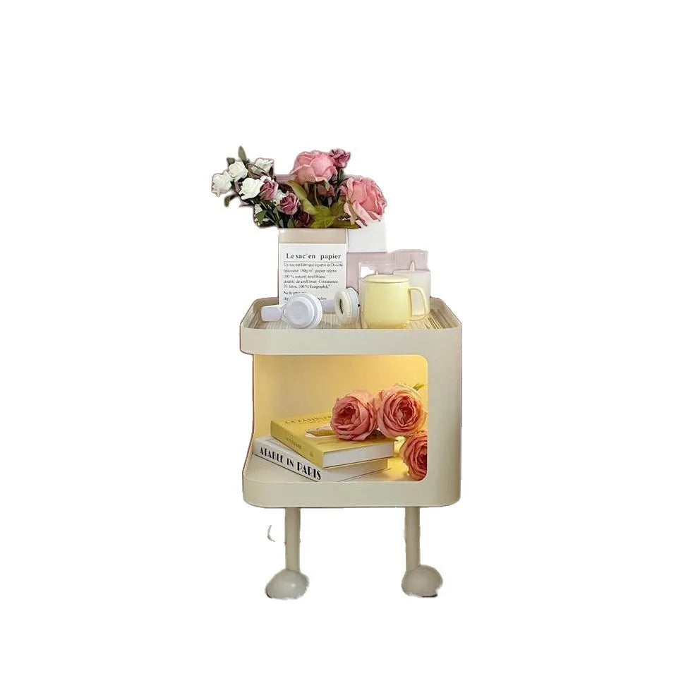 Cream-Style Pet Bedside Table & Kennel for Small Pets