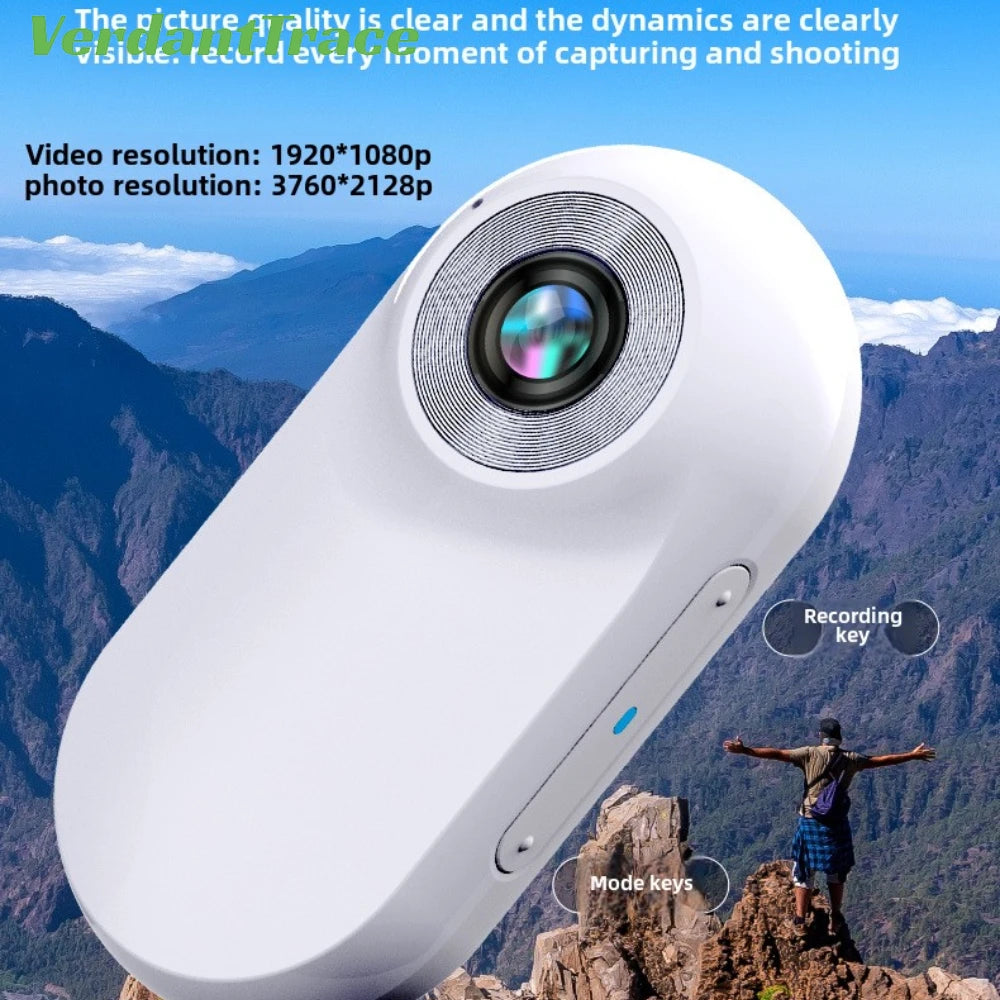 VerdantTrace VTA1 HD 1080P Pet Collar Action Camera - Lightweight Mini Body Cam