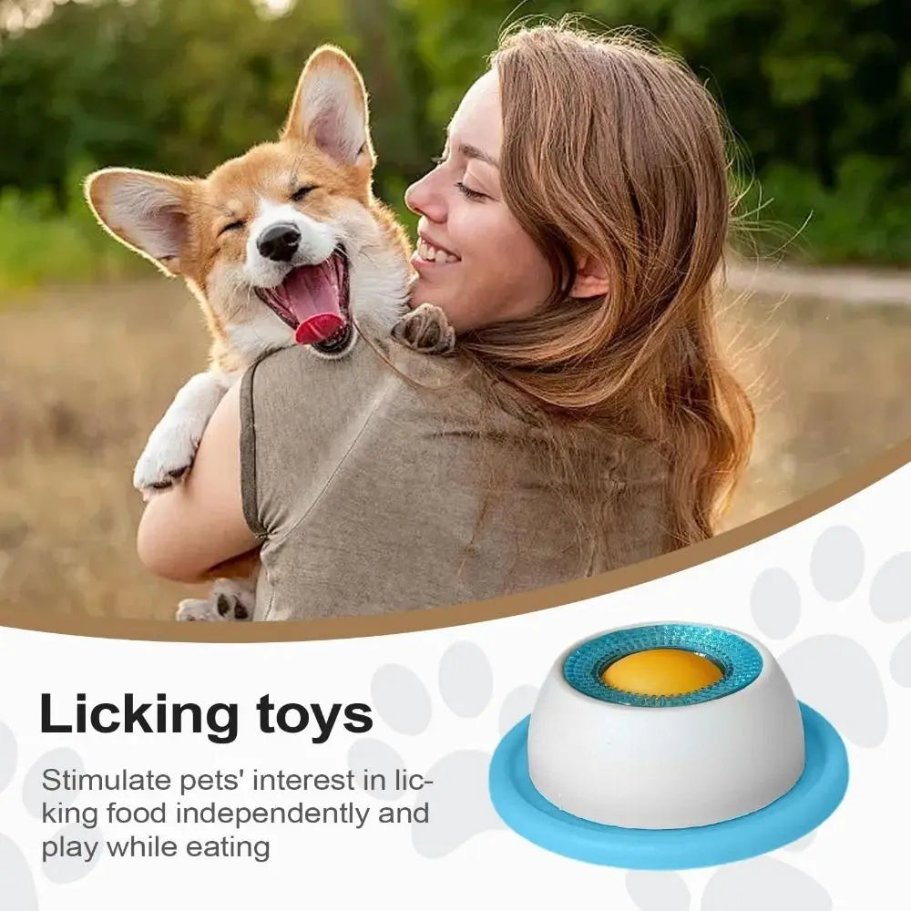 Suction Cup Lick Plate Slow Feeder — Bathtime & Dental Toy for Cats & Dogs