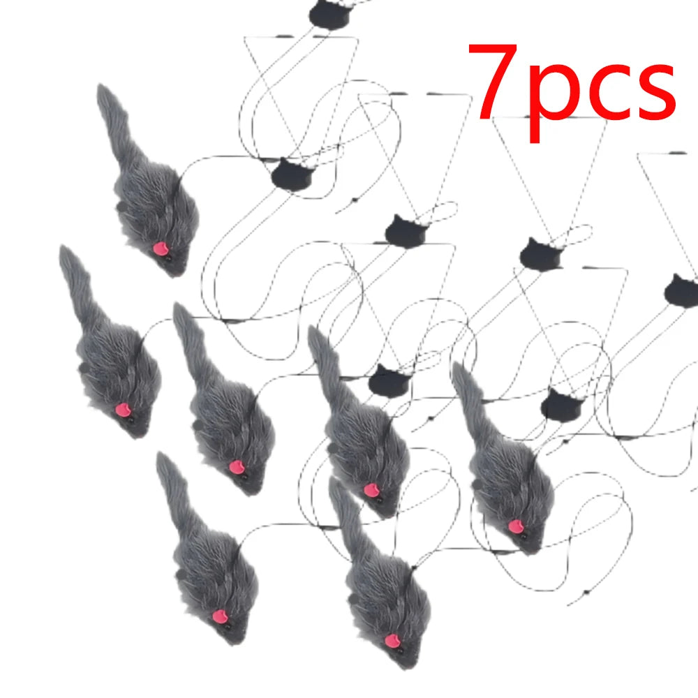 Retractable Hanging Mouse Cat Toy (Multipack)