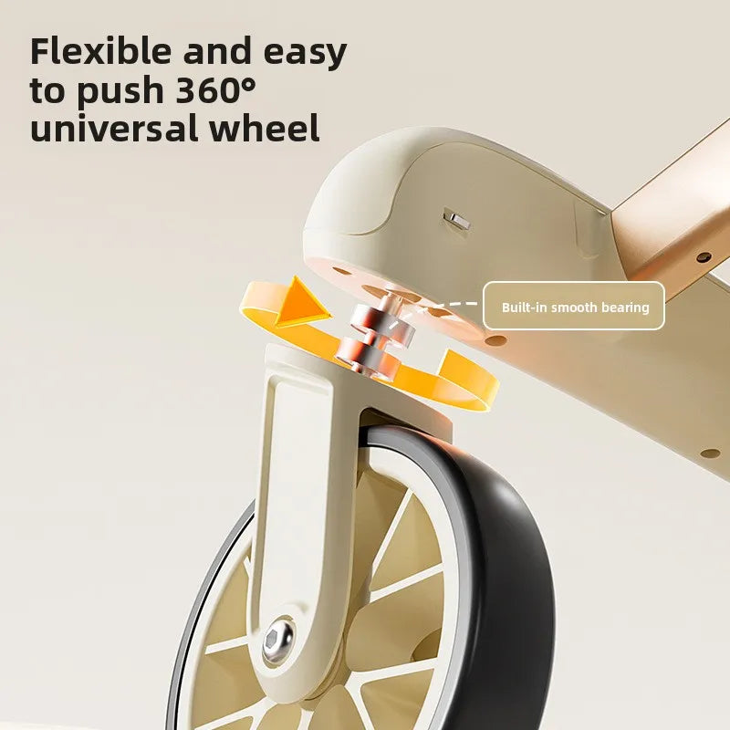 Aluminum Alloy Foldable Pet Stroller with Detachable Carrier for Cats & Dogs