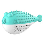 Pufferfish Catnip Chew Toy with Bell — Detachable Teething Toy for Kittens