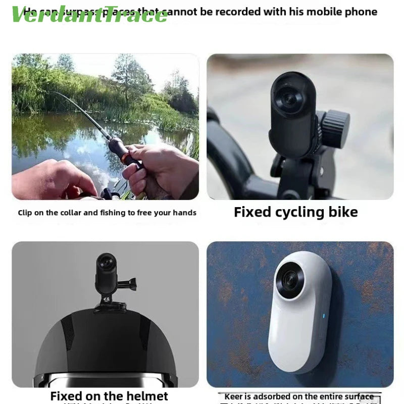 VerdantTrace VTA1 HD 1080P Pet Collar Action Camera - Lightweight Mini Body Cam