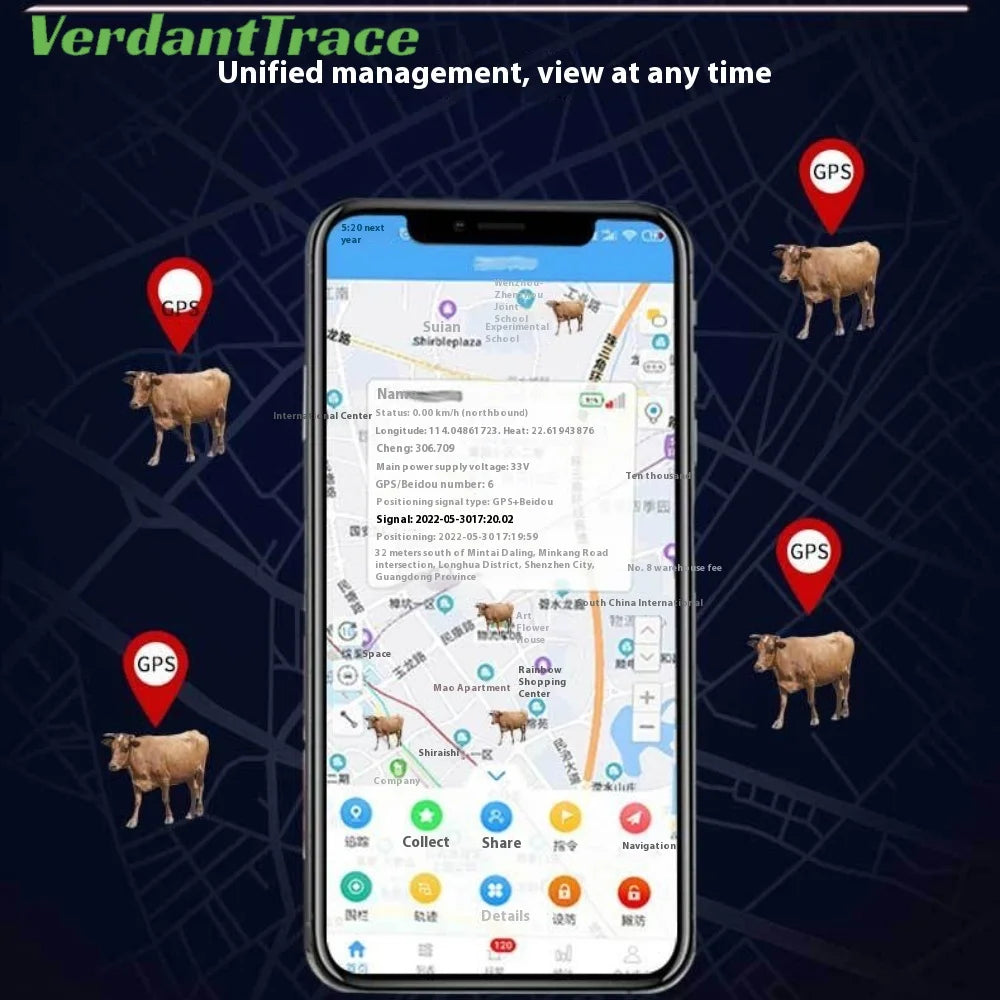 4G Solar WiFi GPS Animal Tracker for Sheep, Cows & Cattle - IP67 10000mAh