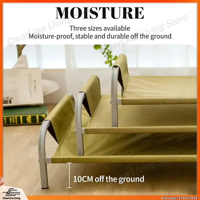 Elevated Cooling Dog Cot Bed, Moisture-Proof & Washable