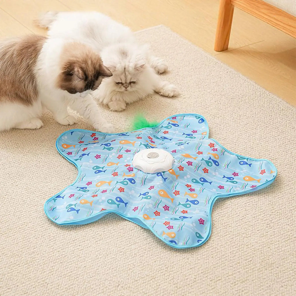 Star-Shaped Automatic 3-Speed Cat Toy — Chew-Proof Mental Stimulation Trainer