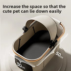 Aluminum Alloy Foldable Pet Stroller with Detachable Carrier for Cats & Dogs