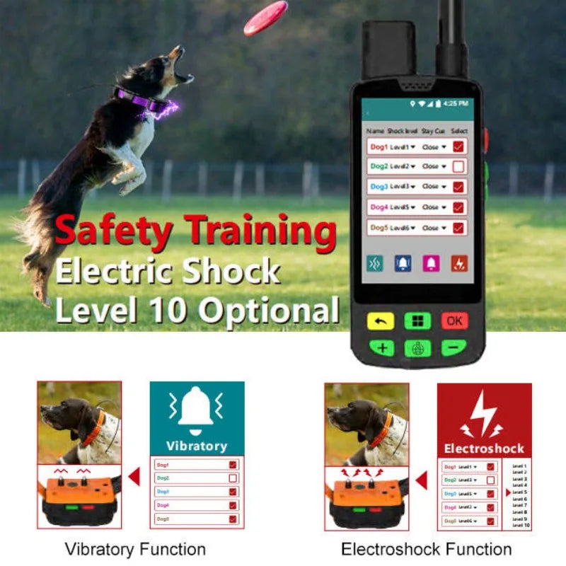 GPS Dog Collar with Radio Tracking - Long-Range Real-Time Locator for Hunting Dogs