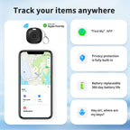 Tize MFi Certified Find My Smart Tag for Keys, Wallets & Bags