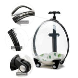 carrinho pet Large Size Luxury Dog Cat Wheeled Trolley Outdoor Transparent Pet Case Pet Carrier for Trolley