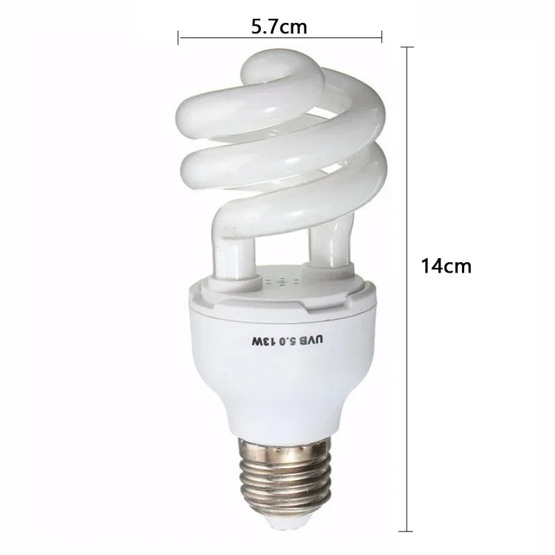 UVB 5.0/10.0 Reptile Calcium Lamp Bulbs — 10-Pack, E27, 13W/26W