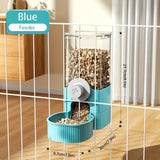 Hanging Pet Water & Food Feeder — Auto-Refill Clip-On Bowl Set