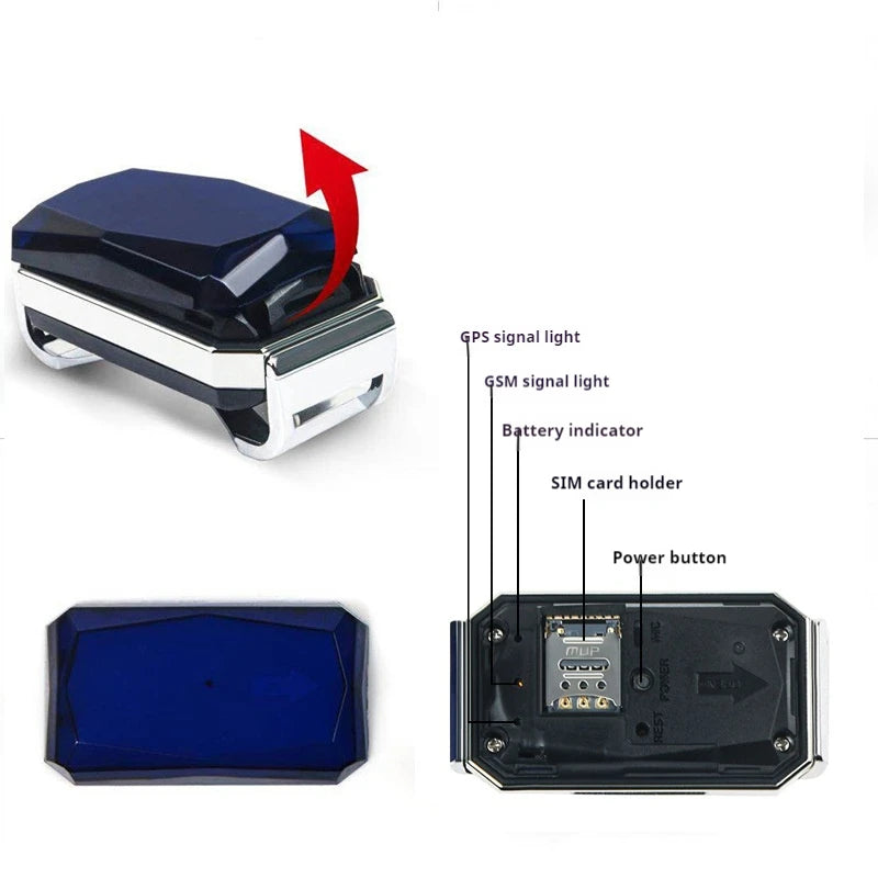 G12 GPS Smart Pet Locator Collar for Dogs & Cats - Universal Waterproof Positioning Tracker